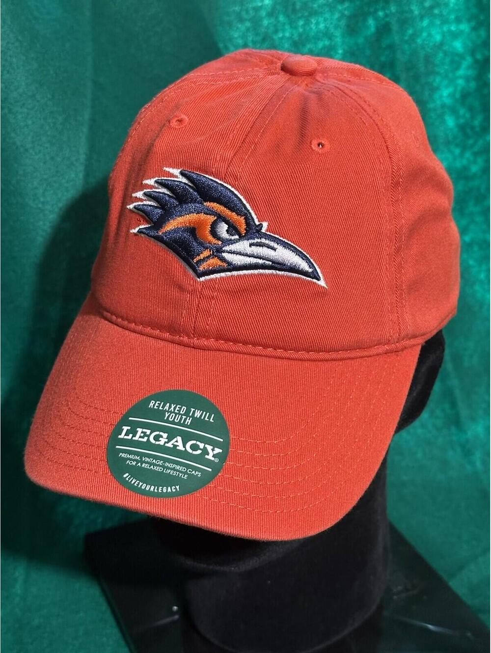 NCAA UTSA Roadrunners Legacy Brand YOUTH Orange Adjustable Cap NWT